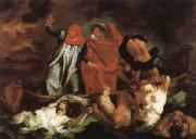 Eugene Delacroix The Barque of Dante painting